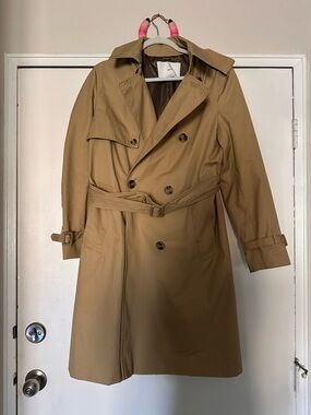 Mango Women’s Classic Beige Trench Coat with Belt